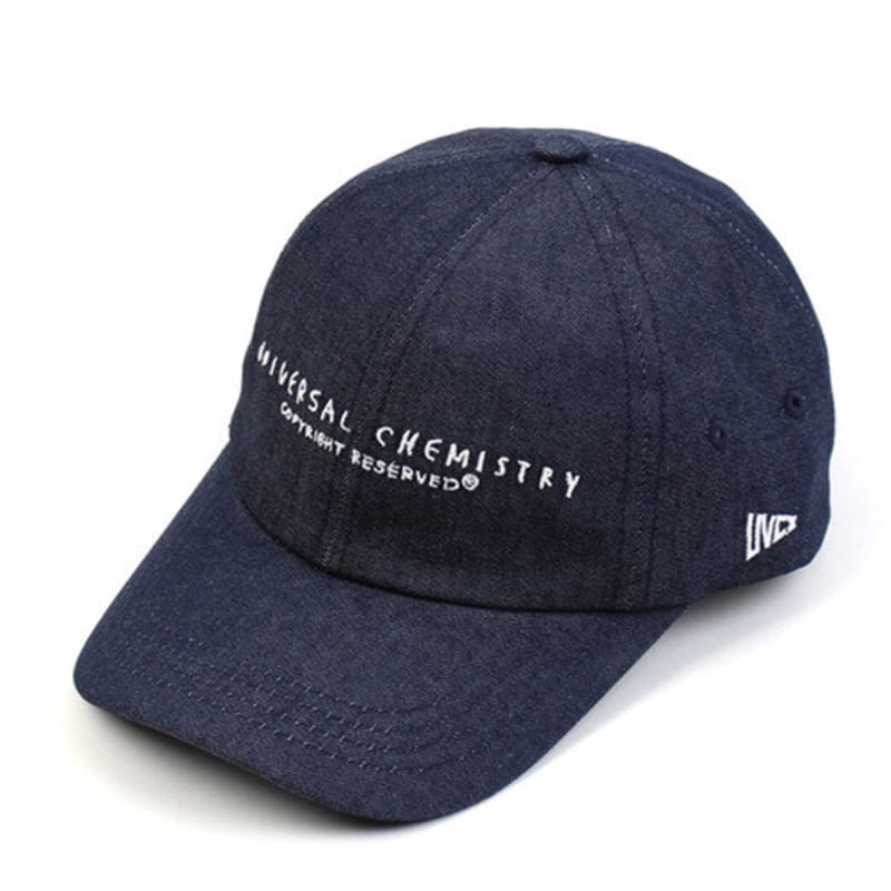 Universal Chemistry Dark Denim Logo Low Ballcap Denim Ball Cap