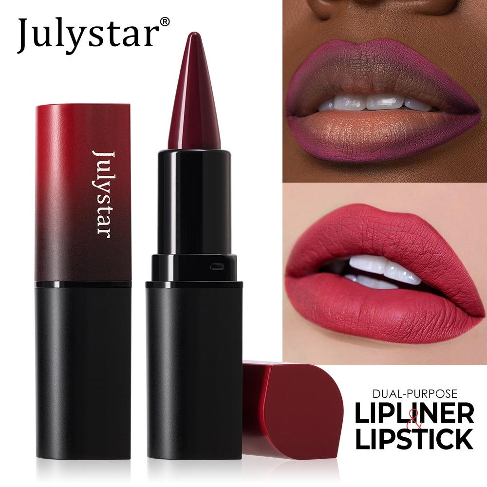 Tapered Nib Lip Liner Pencil Long-Lasting Matte Black Brown Velvet Lipstick Waterproof Natural Slim Lip Liner Makeup Cosmetics