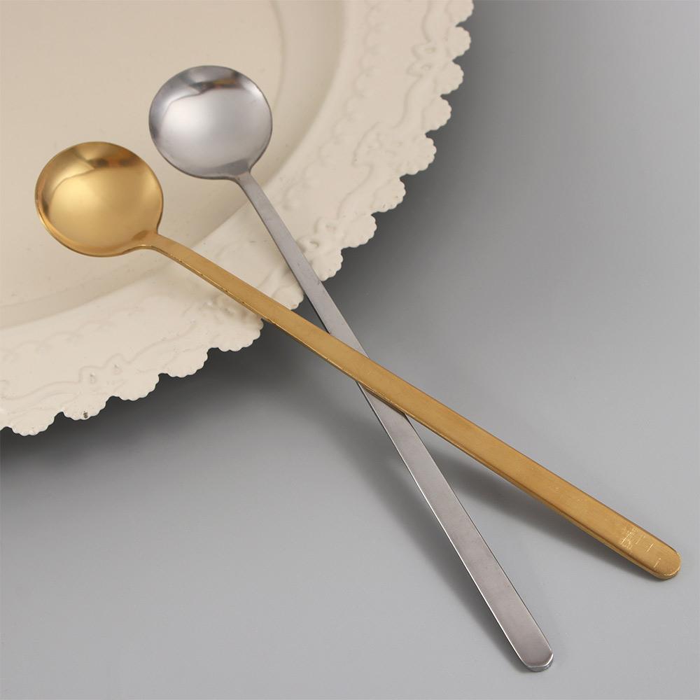 Round Nordic Home Bar Stirring Scoop Tea Spoon Coffee Spoon Tableware Kitchen Supplies