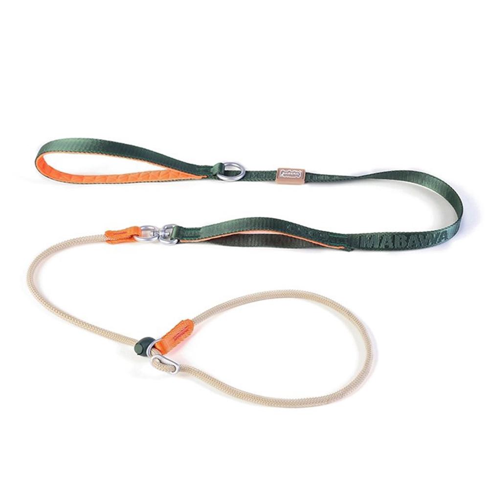 

Leashes Pet Dog Choking Rope Leash Collar P-Shaped Chain Slip Lead Control Leash for Small Large Competition Dogs армія зелений колір