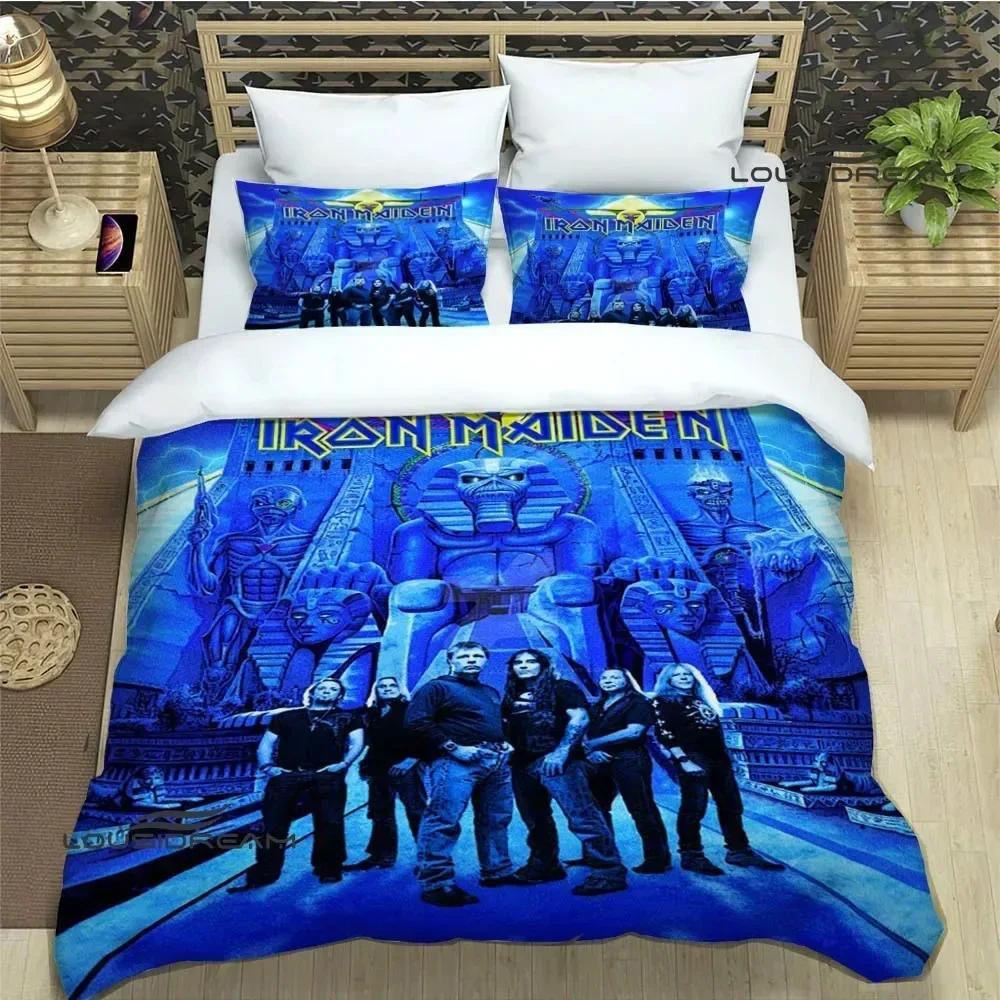 I-Iron-M-Maiden Bedding Sets Exquisite 3D Rock Band Bed Supplies Set Duvet Cover Comforter Set Bedding Set Rock Fans Gift