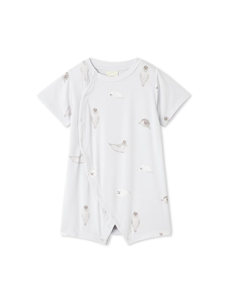 

BABY Seal Print Rompers PBCO252410 BLU 80 [Gelato Pique] синий
