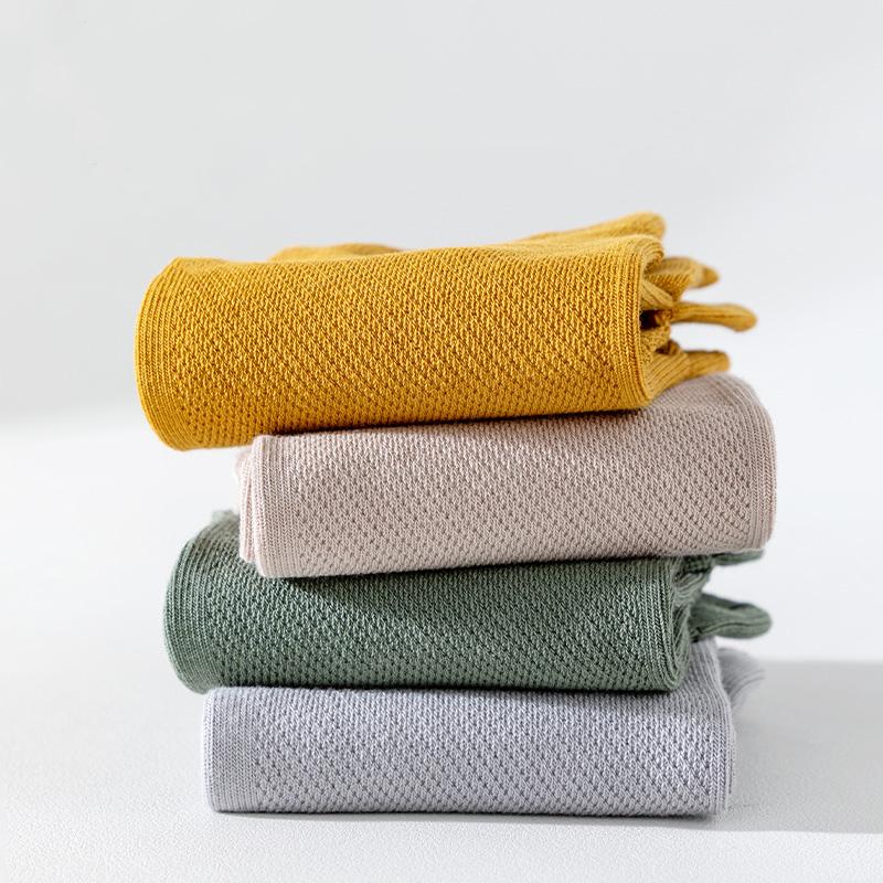 5 Pairs Summer Men's Socks Soft Meshe Breathable Cotton Sweat Absorbent Five Finger Socks Outdoor Sports Split Toe Socks