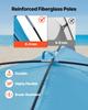 VEVOR Beach Tent Sun Shelter for 3 Person, UPF 50+ Protection, Portable Sun Shade Canopy with Carrying Bag & Sand Pockets