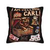 I Am Yelling Carl Donut Cat Meme Pillow Case Funny Pillow Cover Soft Pillowcases For Living Room Chair