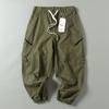 Export Men's Tail Goods Spring and Autumn Fashion Brand Cotton Overalls Loose Casual Trousers Trendy Easiest for Match Elastic Ankle Banded Pants