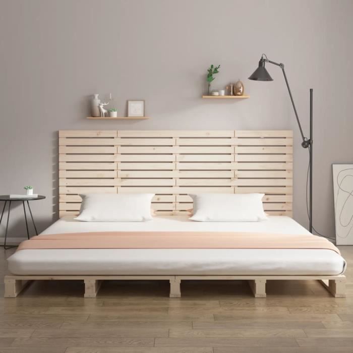 VidaXL Tête de lit murale 186x3x91,5 cm Bois massif de pin 824703