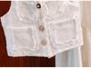 2025 Autumn/Winter Korean Style Elegant Button-Up Vest for Girls and Toddlers