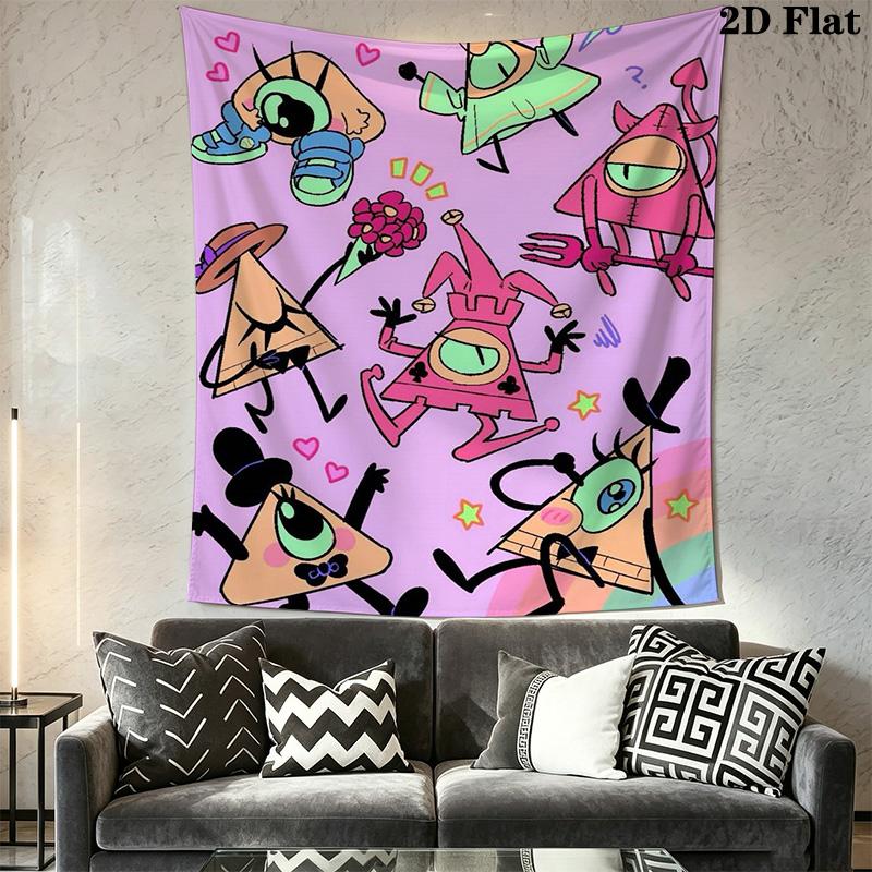 Gravity Falls Pattern Home Decor Tapestry, Wall Hanging, Decorative RV Wall Cloth.MGT0918298