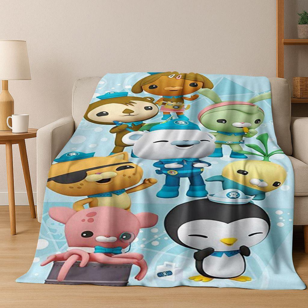 26 Stil Octonauts Barnacles Cartoon Flanell Decke, Warme und Gemütliche Weiche Überwurfdecke für Zuhause Schlafzimmer Bett Sofa Abdeckung Kinder Geschenk