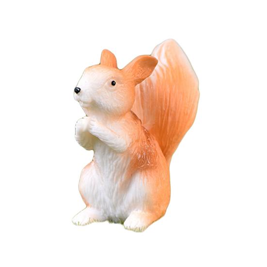 Cute Squirrel Animal Figurine Craft DIY Miniature Fairy Garden Bonsai Ornament
