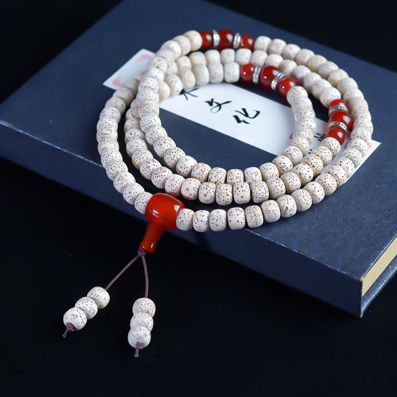 Star & Moon 108-Bead Bodhi Bracelet for Men & Women