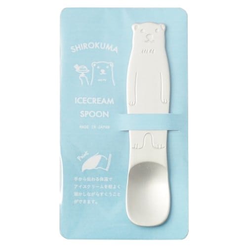Ice Cream Spoon Polar Bear White Made in Japan