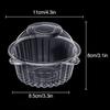 10Pcs Disposable Clear Plastic Packaging Box With Cover Food Container Cupcake Holders For Desserts Fruit Bread Party Favor Cake