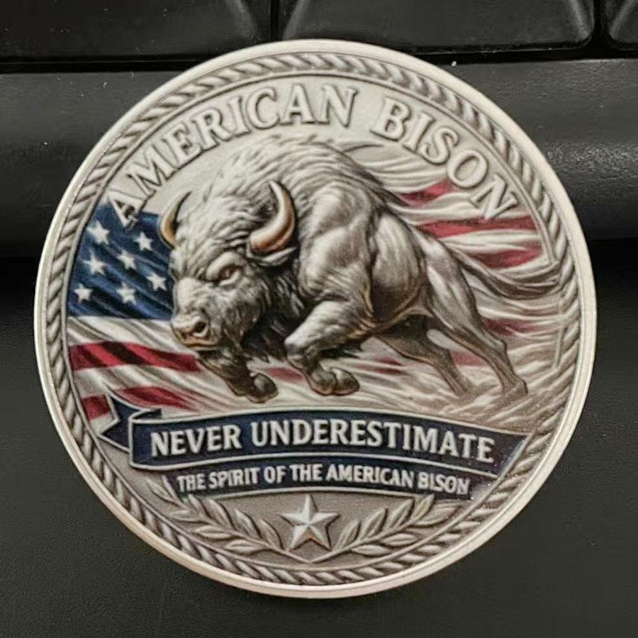 American Bison Souvenir Coin Collection Independence Day