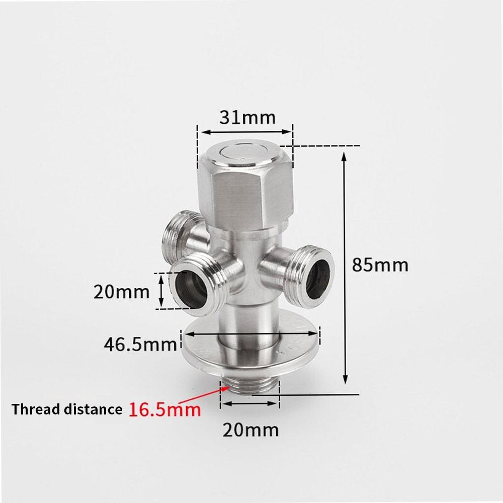 1PC Double Handle 304 Stainless Steel Cold Water Faucet Bathroom Washing Machine Faucet Bathroom Accessories