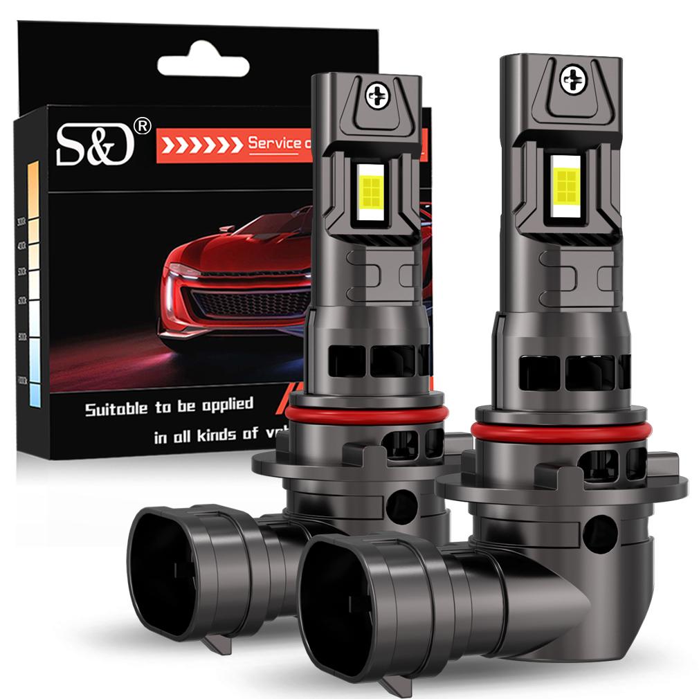 2 stk 25000LM Canbus H7 H11 LED-frontlyspærer H8 H16JP 9005 HB3 9006 HB4 LED-lampe 3570 CSP Bilfrontlys 60W Turbovifte 6500K 12V