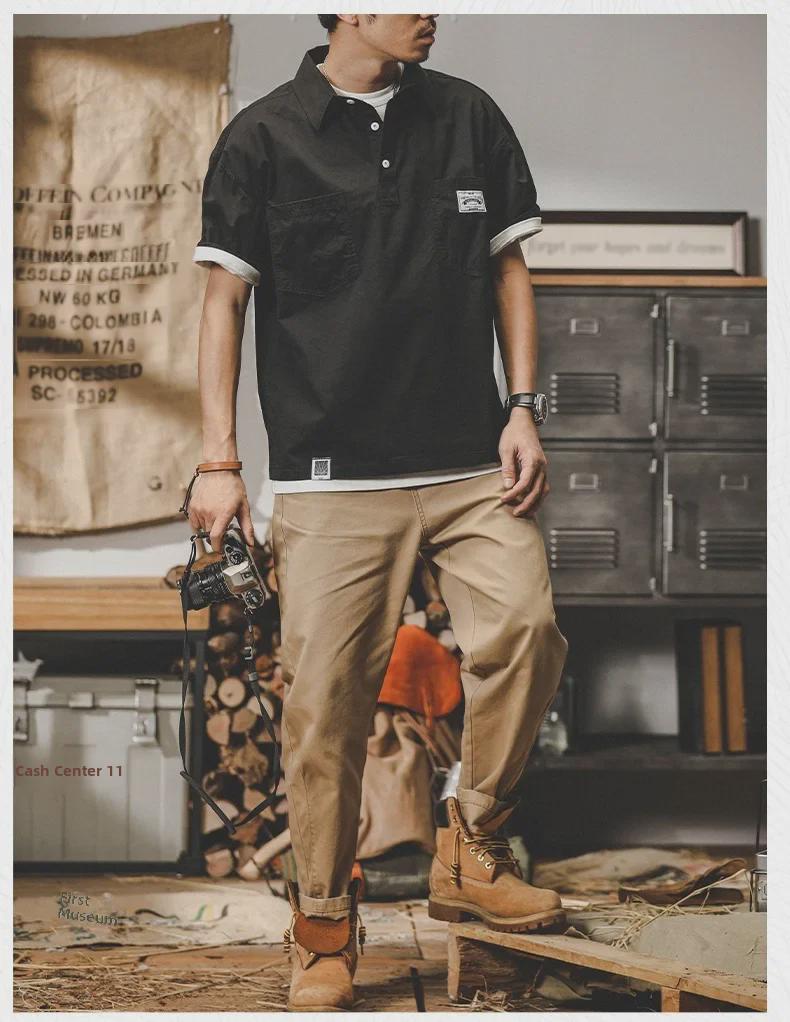 Men's Summer 2022 Trendy Brand Polo T-Shirt, Short-Sleeved, Half-Sleeved Collar