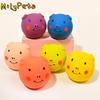 Brinquedos de Cachorro de Látex Squeaky Engraçados Desenho Animado Macio Resistente à Mordida Porco Brinquedos Squeaky para Pets Brinquedo Colorido de Morder para Cachorro Aliviar o Tédio