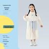 Children's Disposable Extended One-Piece EVA Raincoat with Backpack Cape
