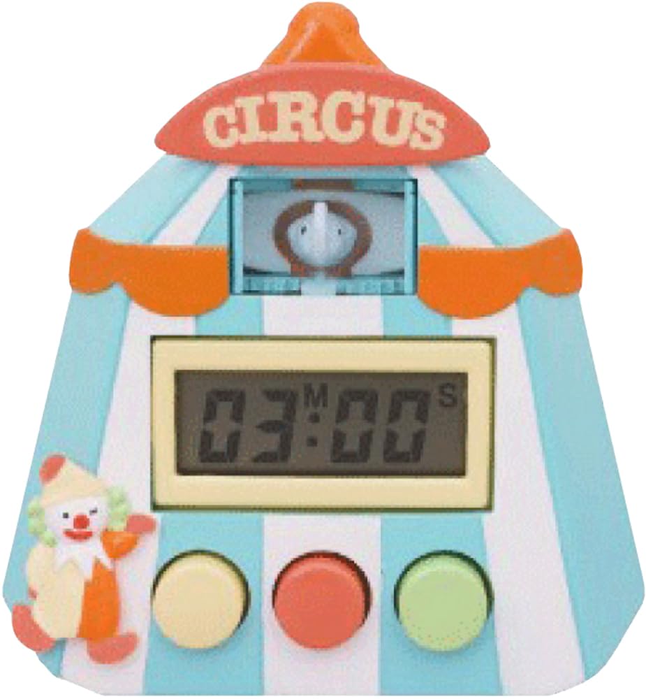 

Hassy Top-in Pop-up Kitchen Timer, Circus BL, EX-3129, 8.5 x 3.2 x 8.6 cm