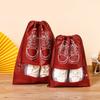 10Pcs/Set Shoe Dust Covers Non-Woven Dustproof Drawstring Clear Storage Bag Travel Pouch Bags Drying Shoes Protect Shoes