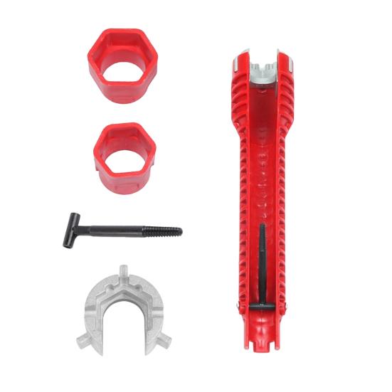 1 Set Sink Wrench Heat Resistant Adjustable Faucet Plumbing Pipe Wrench Home Supply