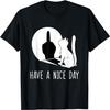 Funny Middle Finger Cat Sarcastic Cat Have A Nice Day Men Women T-Shirt