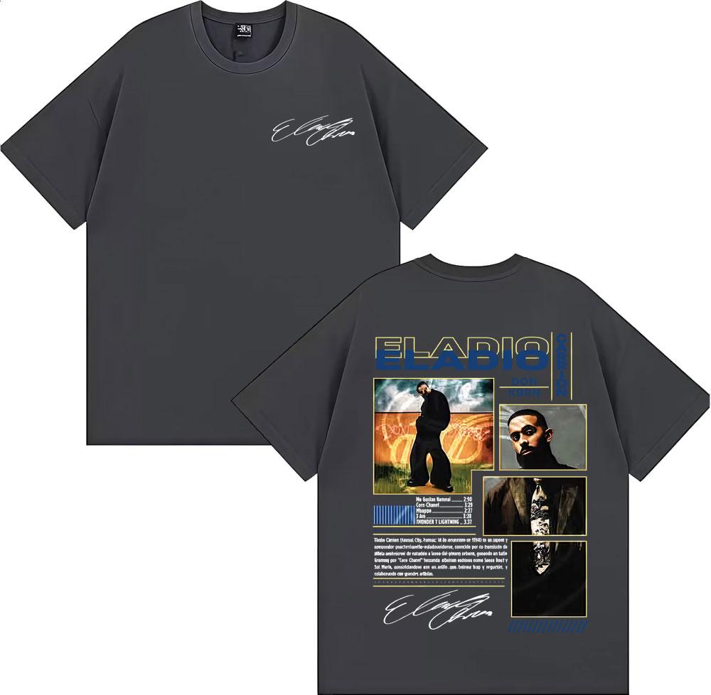Rapper Eladio Carrion Don Kbrn Album 2026 Merch Tshirts Men Women Fashion Trend Gothic Tshirt High Quality pure Cotton Top