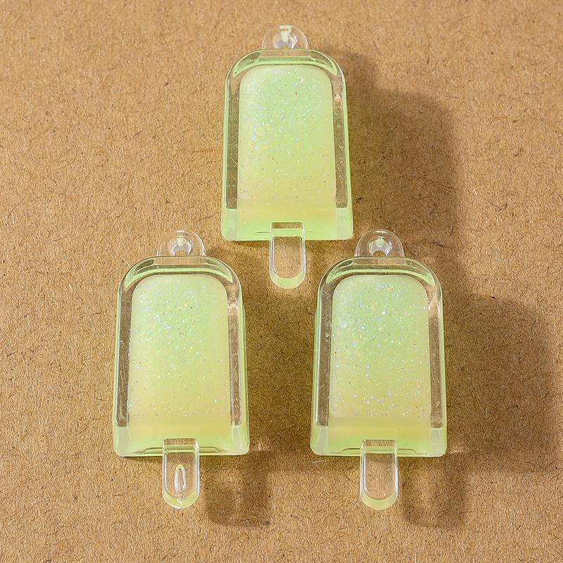 

10pcs 34*15mm Resin Simulation Ice Cream Pendants Charms for Jewelry Making Necklace Earrings DIY Bracelet Accessories Supplies