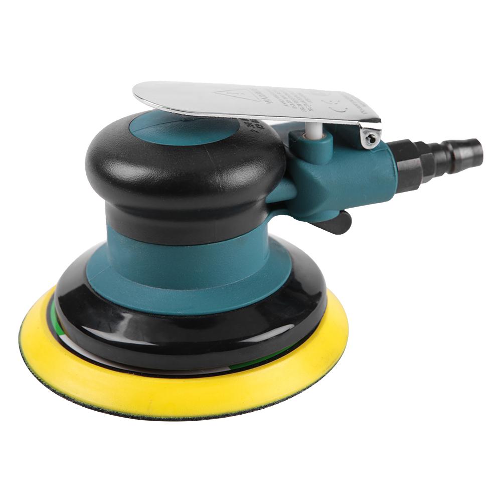 Handheld 5  Air Sander Grinder Polisher Pneumatic Polishing Tool Round