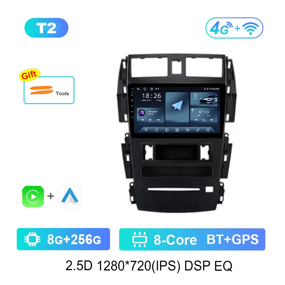 9'' Car Radio Multimedia Player Android System 4G for Nissan Teana J31 2004 - 2007 Carplay GPS Navi WiFi HD Screen DSP Stereo