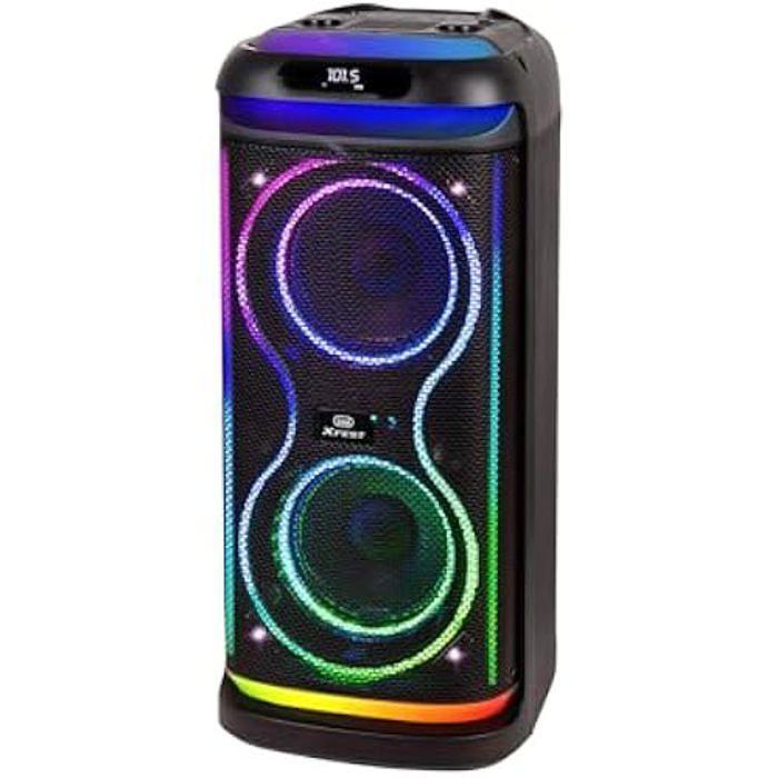 Haut-parleur portable - TREVI - XF 650 - 100 W - Microphone inclus - Multicolore