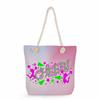 Gymnastics print thick rope single-shoulder beach bag 7245 CLE