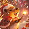 2025 Paca Christmas Advent Calendar 24 Days 3D Countdown Calendar with 24 Cute 3D Cartoon Paca Plush Toys