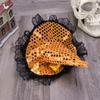 Children Kids Halloween Witch Hat Wizard Feather Headband Adult Costume Party Accessory Halloween Masquerade Cosplay Cap