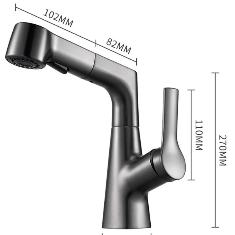 VEMUSE Cold/Hot Universal Pull-Out Basin Faucet
