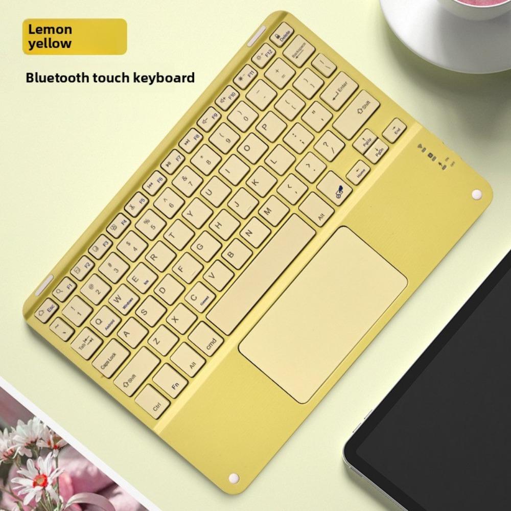 Bluetooth Keyboard with Touchpad for iPad iPhone Tablet Silent Rechargeable Wireless Keyboard Mouse Combo