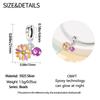 Authentic copper Charm Bead Charms Luxury Yellow Chrysanthemums Purple Pendant Bead Charms Compatible With Bracelets Women Making Delicate Gift