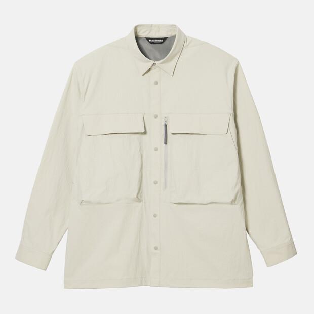 DESCENTE [Allterrain 81] Cordura Ripstop Long Sleeve Shacket White Sr113Ksr23