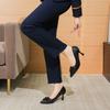 Work Order Shoes Women's Spring Bow Shallow Mouth Commuting Slim Heels High Heels