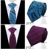 Men's High-Grade Black and Red Striped Silk Tie for Formal and Wedding Wear - 8CM