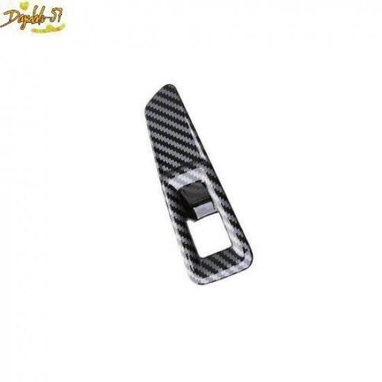 Carbon Fiber Tailgate Rear Door Button Cover Trim Fit For Volkswagen