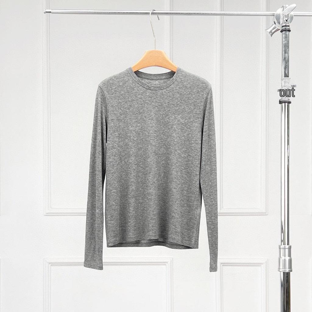 [UpperClass Series] Women's Tencel Wool Round Neck Long Sleeve Top