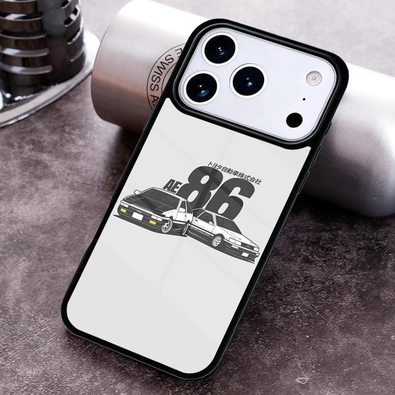 INITIAL D Super Car AE86 Phone Case for iPhone 17 16 15 Pro Max Air 14 13 12 11 Plus Shockproof Cover
