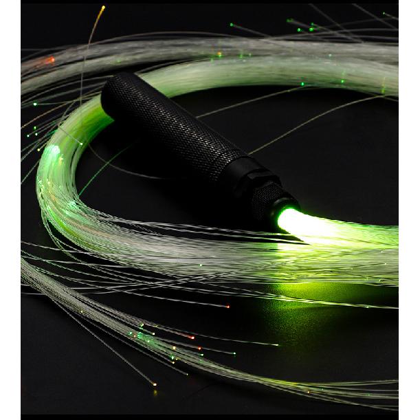 Toy Metal7Color light whip USB Rechargeable Flashing Whip Atmosphere Prop Stage Fiber Optic Whip LED