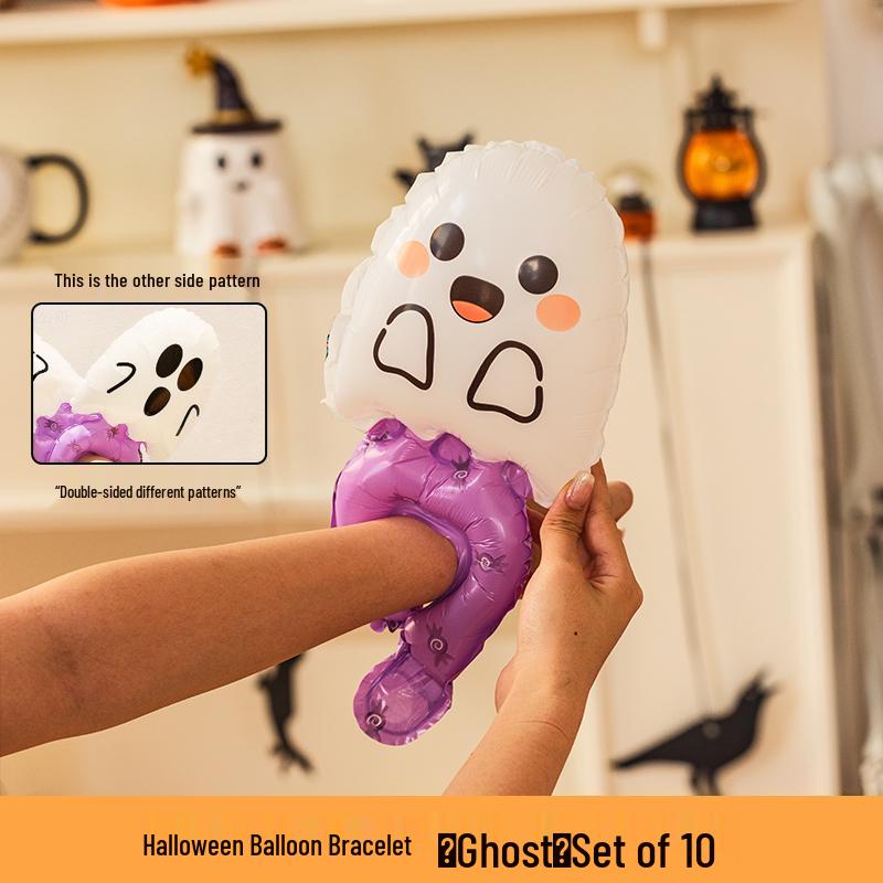 Halloween Inflatable Pumpkin Lantern & Bat Armband Toy Prop for Kids
