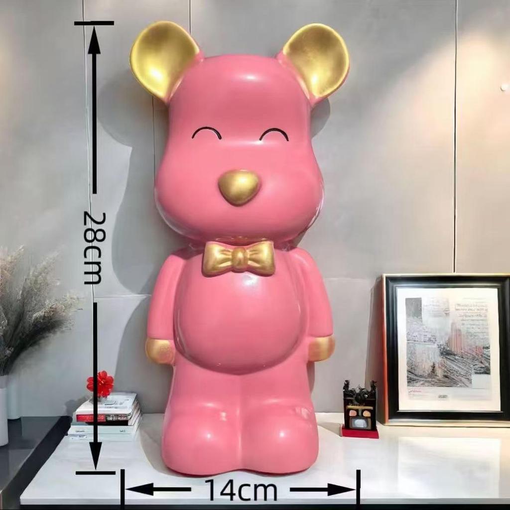 Luxury Large Capacity Bear Piggy Bank for Kids - Decorative Living Room Ornament
