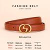 Women's Angola Red Genuine Leather Waist Belt - Fashionable, Versatile, and High-End Cowhide Accessory for Suits and Coats