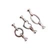 High Polish Stainless Steel Round Heart Double Clasp for Sweater Chain - Colorfast Pearl Connector